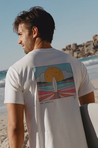 Tom Jean Webb X Sea_Washed Sundown Tee, White
