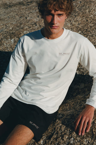 Tom Jean Webb X Sea_Washed Organic Cotton Long Sleeve, White
