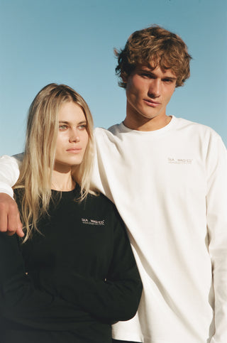 Tom Jean Webb X Sea_Washed Organic Cotton Long Sleeve, White