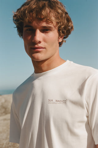 Tom Jean Webb X Sea_Washed Organic Cotton Tee, Surf Girl White