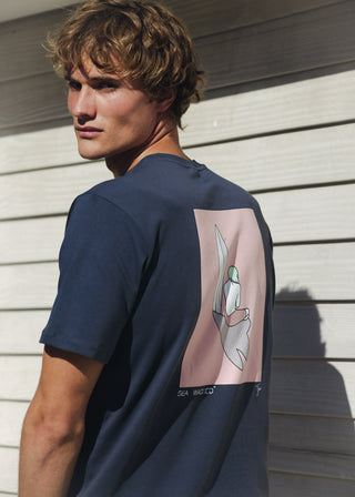 Tom Jean Webb X Sea_Washed Organic Cotton Tee, Surf Girl