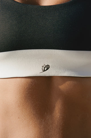 Adrienne Cap Sleeve Bikini Top, Reversible