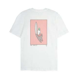 Tom Jean Webb X Sea_Washed Organic Cotton Tee, Surf Girl White