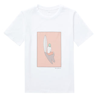 Premium Organic Cotton Tee, Surf Girl by TJW